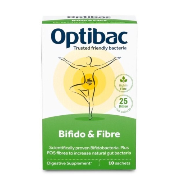 Optibac Bifido & Fibre 10 Φακελάκια