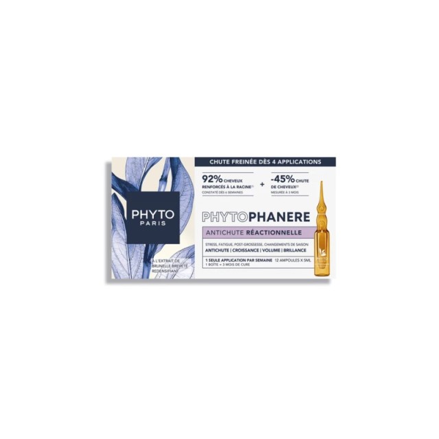 Phyto Phytophanere Reactive Hair Loss Θεραπεία κατά της Αντιδραστικής Τριχόπτωσης 12x5ml