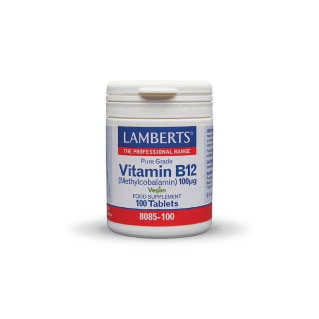 Lamberts Vitamin B12 100μg Methylcobalamin 100 Ταμπλέτες