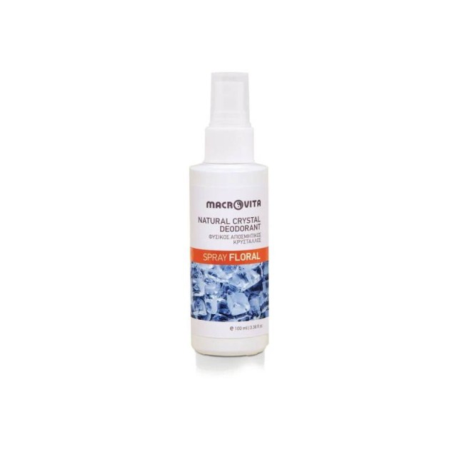 Macrovita Φυσικός Αποσμητικός Κρύσταλλος Spray με Άρωμα Floral 100ml
