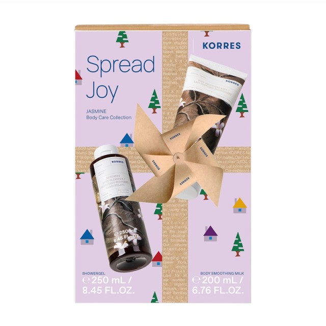 Korres Promo Pack Spread Joy Jasmine Body Cleanser 250ml & Body Soothing Milk 200ml