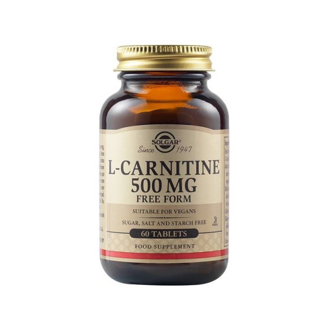 Solgar L-Carnitine 500mg, 60tabs