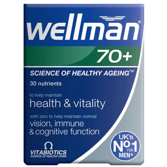 Vitabiotics Wellman 70+ 30 δισκία