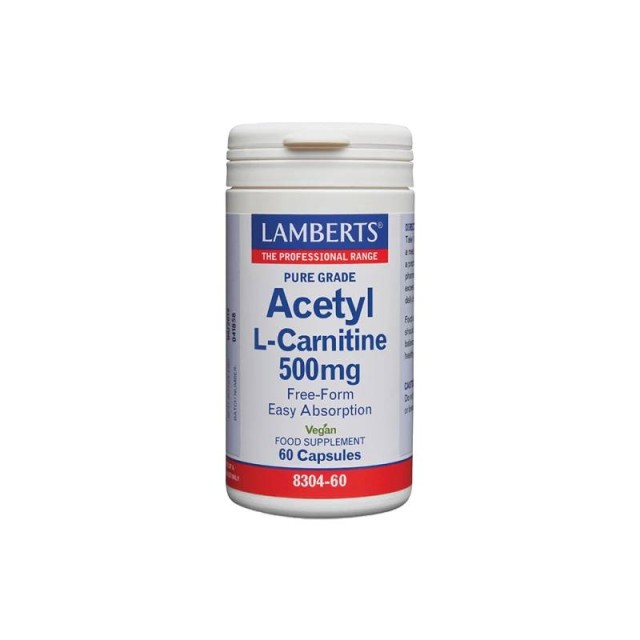Lamberts Acetyl L-Carnitine 500mg 60 κάψουλες