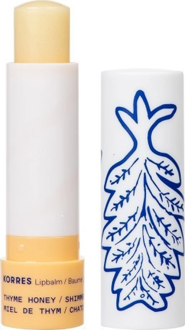 Korres Lip Balm Thyme Honey Shimmery Εντατική Ενυδατική Φροντίδα για τα Χείλη με Μέλι για Υγιή & Λαμπερή Όψη 4.5g