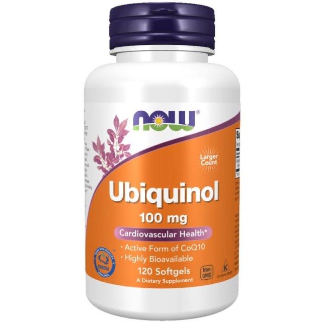 Now Foods Ubiquinol 100mg 120 Softgels