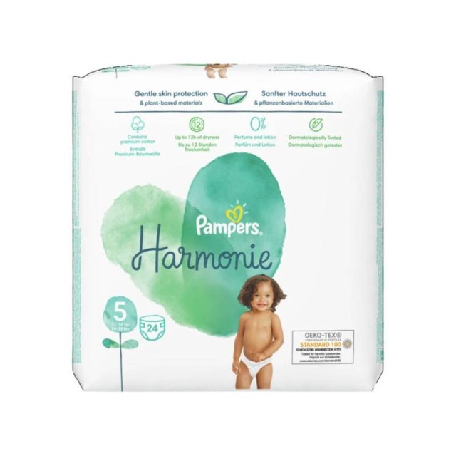 Pampers Harmonie No. 5 (11-16kg) Πάνες 24τμχ