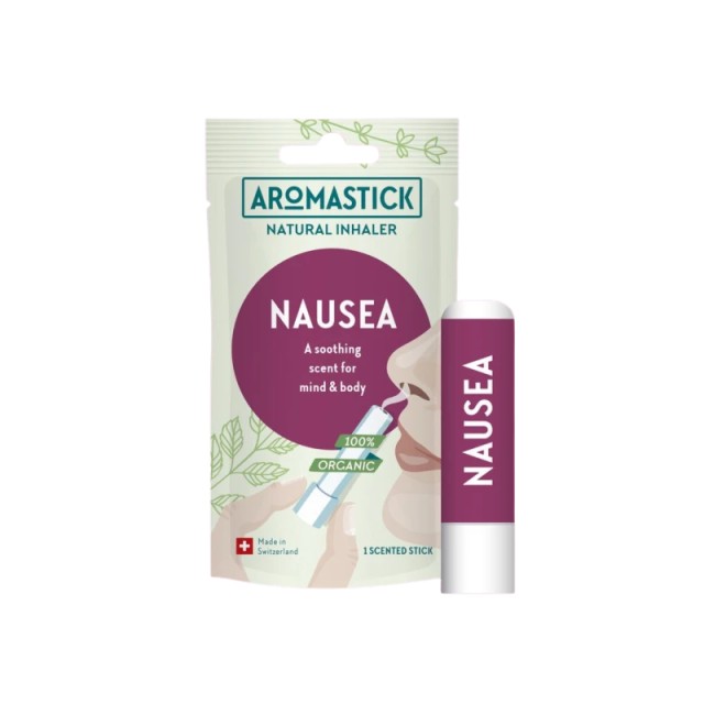 Aromastick Nausea Συσκευή Εισπνοής με Αιθέρια Έλαια για την Στομαχική Δυσφορία 0.8ml