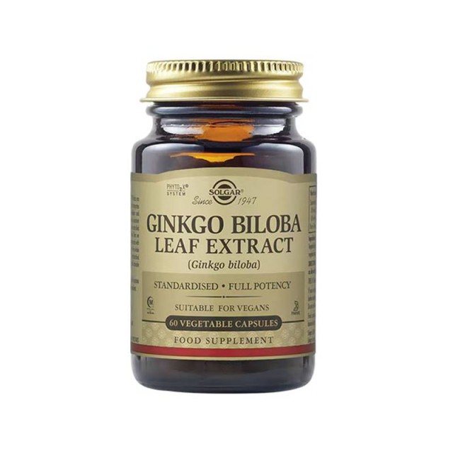 Solgar Ginkgo Biloba Leaf Extract, 60vcaps