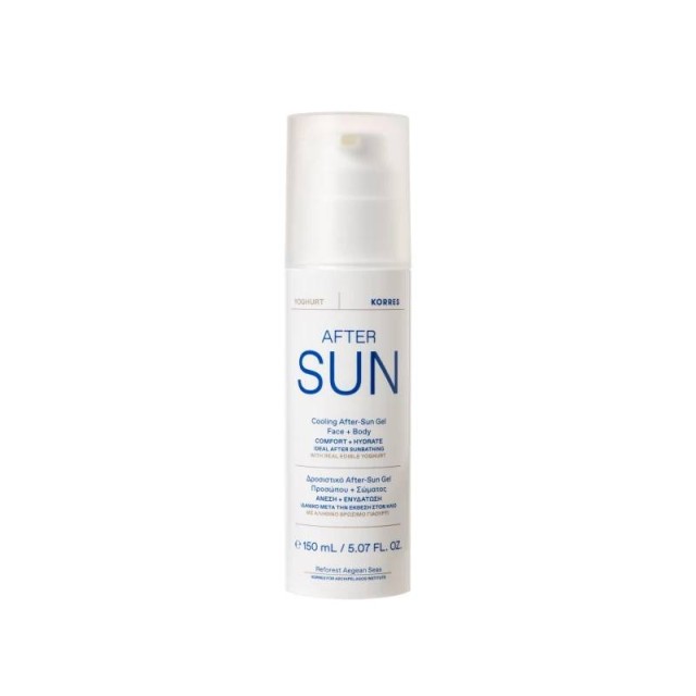 Korres Cooling After Sun Gel για Πρόσωπο και Σώμα 150ml