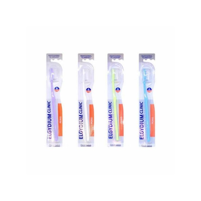 Elgydium Clinic Semi-Hard 25/100 Οδοντόβουρτσα Μέτριας Σκληρότητας Ιδανική για Καθημερινή Χρήση, 1τεμ