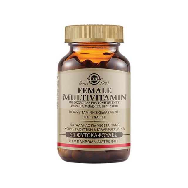 Solgar Female Multivitamin Συμπλήρωμα Διατροφής για Γυναίκες 60 φυτοκάψουλες