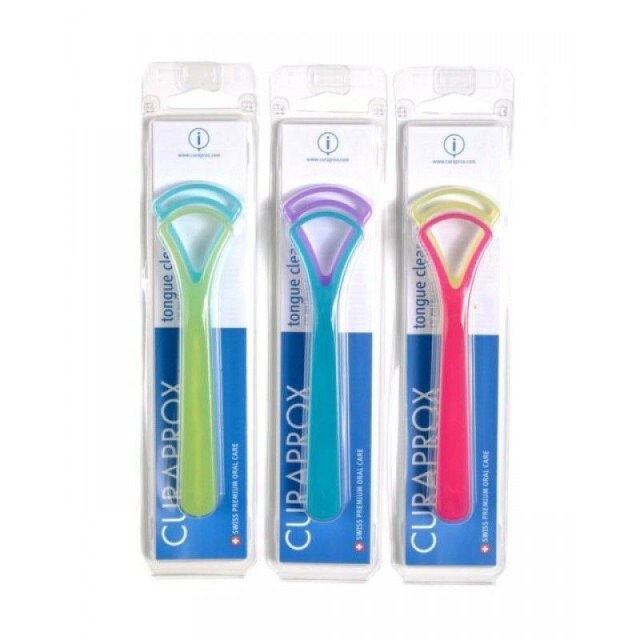 Curaprox Tongue Cleaner CTC 203 Duo Pack Καθαριστής γλώσσας Μονής & Διπλής Λεπίδας σε Διάφορα Χρώματα 2 Τεμάχια