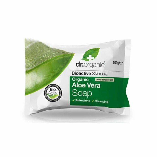 Dr.Organic Aloe Vera Soap Μπάρα Σαπουνιού, 100gr