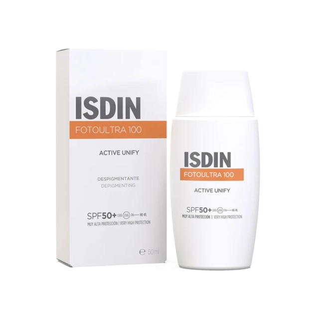 ISDIN Foto Ultra 100 Active Unify Fusion Fluid Αντηλιακό Προσώπου SPF50+, 50ml