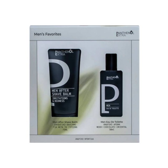 Panthenol Extra Promo Mens Favorites Σετ Ανδρικής Φροντίδας με Ανδρικό Άρωμα 50ml & Ενυδατικό Ανδρικό Βάλσαμο για μετά το Ξύρισμα 75ml
