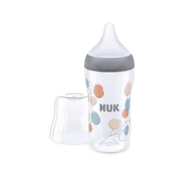 Nuk Perfect Match Μπιμπερό Πλαστικό 3m+ με Δείκτη Ελέγχου Θερμοκρασίας Πολύχρωμα Κλαδιά 260ml