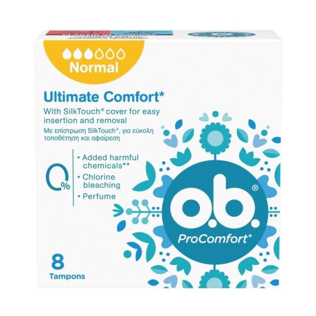 OB ProComfort Normal Ταμπόν, 8 τεμάχια