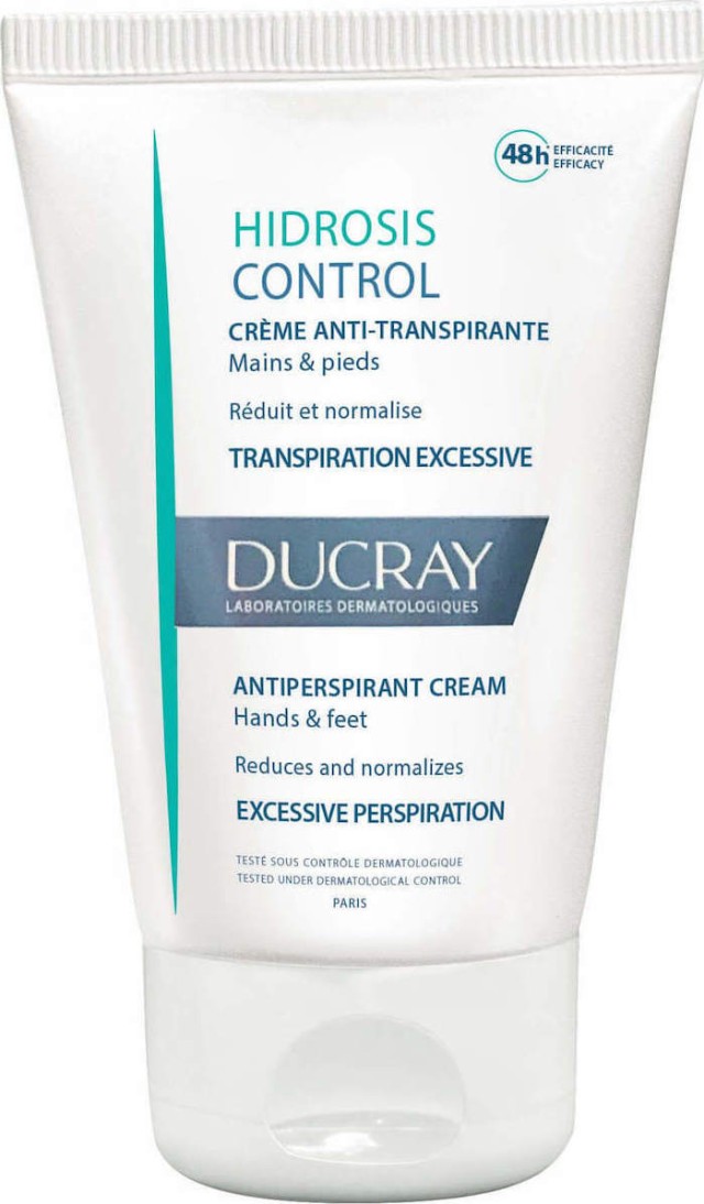 Ducray Hidrosis Control Κρέμα κατά της εφίδρωσης για Χέρια & Πόδια 50ml