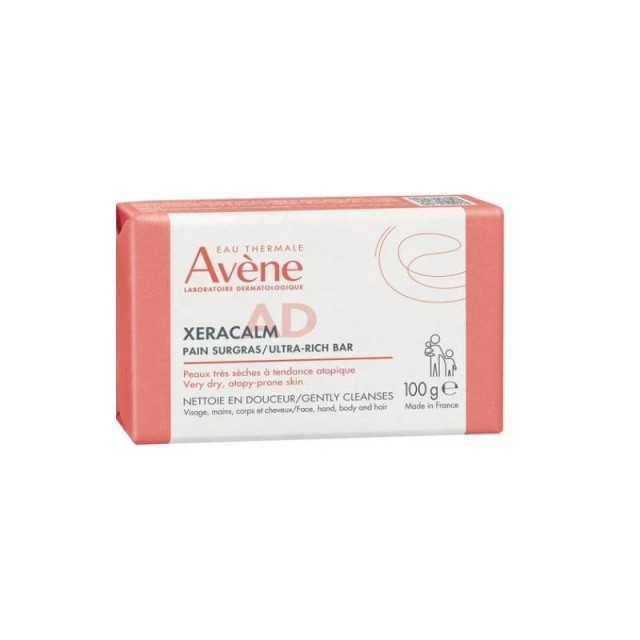 Avene XeraCalm A.D Pain Nettoyant Surgras 100g - Σαπούνι Καθαρισμού για Δέρμα με Τάση Ατοπίας
