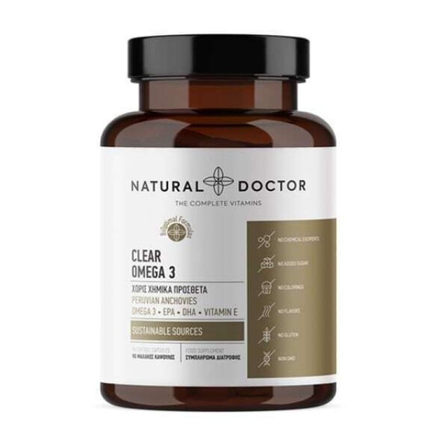 Natural Doctor Clear Omega 3 Ιχθυέλαιο 90 φυτικές κάψουλες