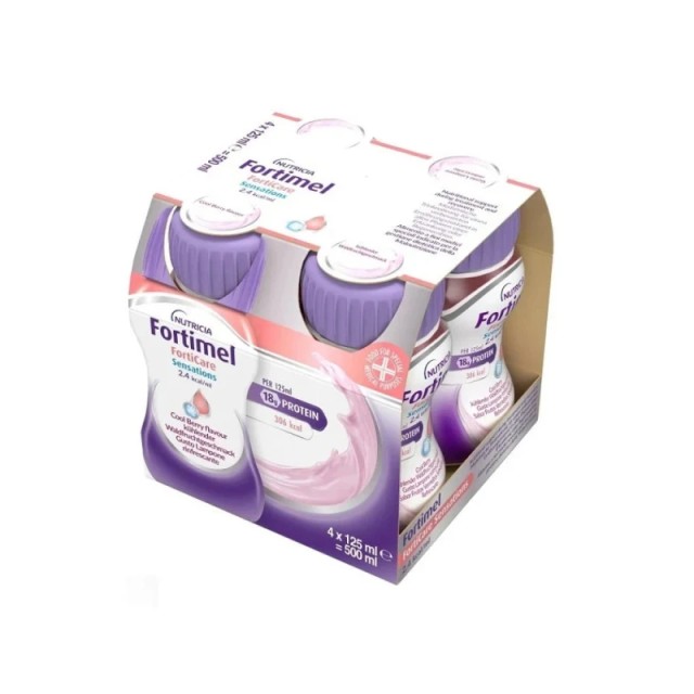 Nutricia Fortimel Forticare Sensations 2.4kcal με Γεύση Βατόμουρο 4x125ml