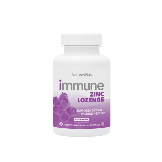 Natures Plus Immune Zinc Lozenges 60 παστίλιες