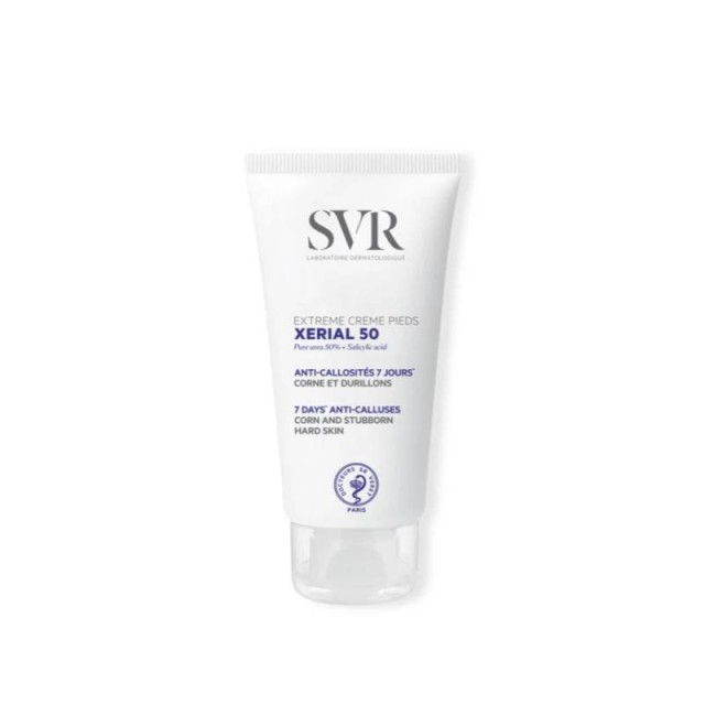 SVR Laboratoire Xerial 50 Extreme Feet Creme Κρέμα Ποδιών με Ουρία για Αντιμετώπιση των Κάλων & των Ρόζων 50ml