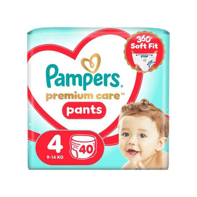 Pampers Premium Care Pants No. 4 (9-15 kg) 40 τεμάχια