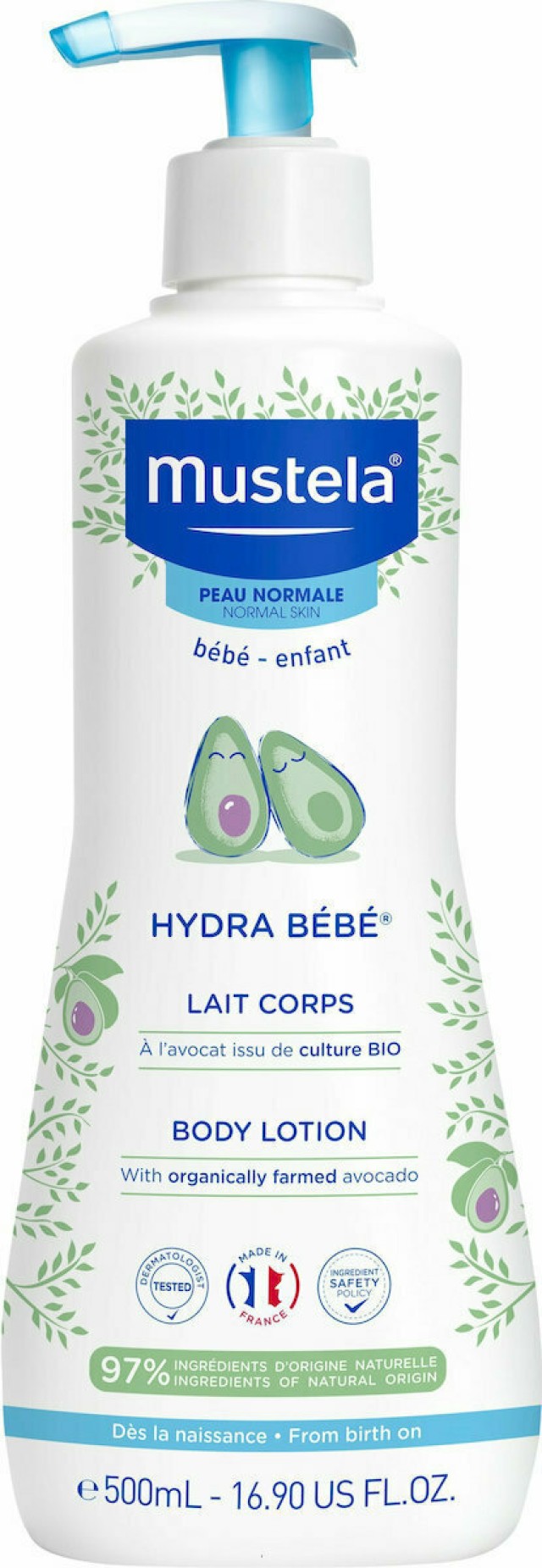 Mustela Hydra Bebe Body Lotion Κρέμα Ενυδάτωσης Σώματος 500ml