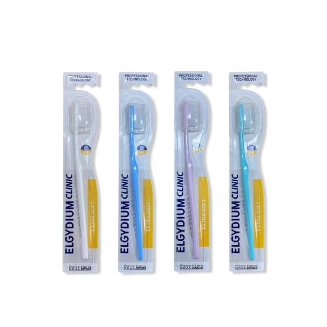 Elgydium Clinic Extra-Soft 15/100 Οδοντόβουρτσα Εξαιρετικά Μαλακή για Ούλα που Ματώνουν Εύκολα ή είναι Ερεθισμένα, 1 τεμάχιο