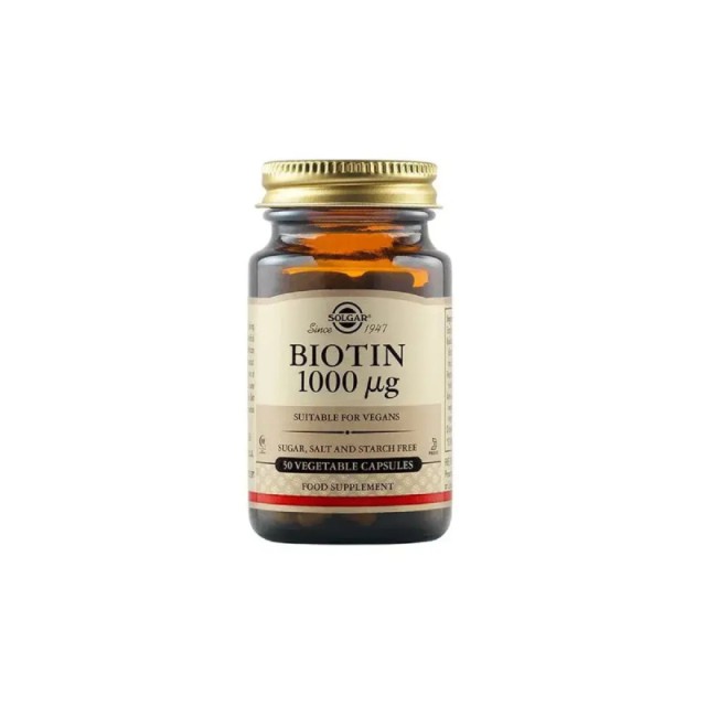 SOLGAR BIOTIN 1000μg  veg.caps 50s