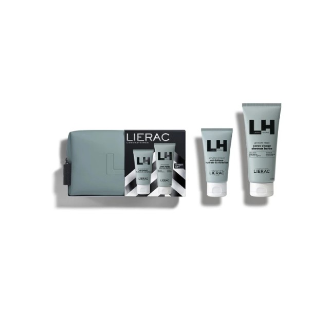 Lierac Xmas Pack Homme Energizing Moisturizing Gel 50ml &  Δώρο Gel Douche Intégral 200ml & Ένα νεσεσέρ