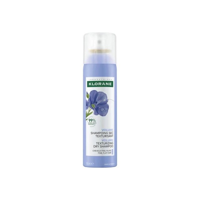 Κlorane Dry Shampoo για Όγκο Κατάλληλο για Λεπτά Μαλλιά με Λινάρι 150ml