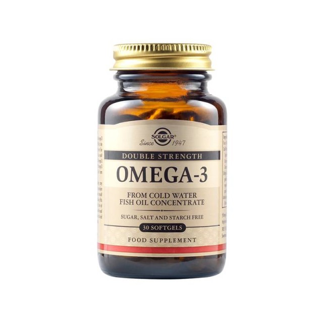 SOLGAR OMEGA-3 double strength softgels  30s