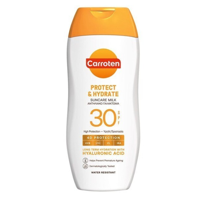 Carroten Protect & Hydrate Suncare Milk SPF30 Αντηλιακό Γαλάκτωμα Σώματος 200ml