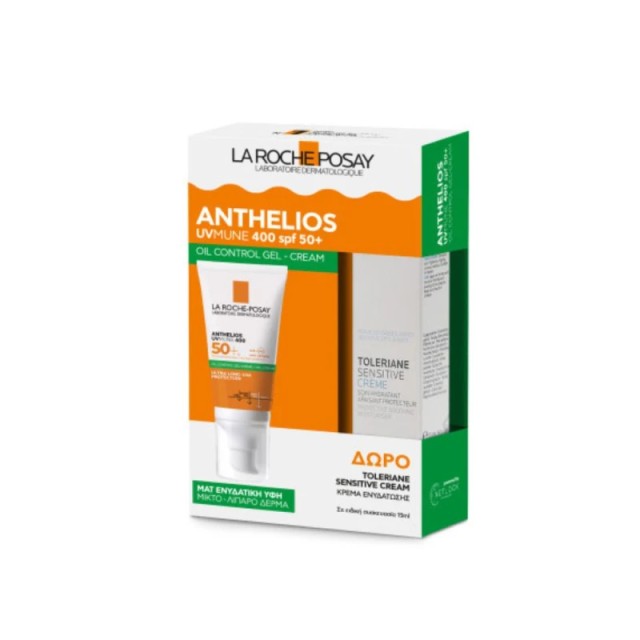 La Roche-Posay Promo Pack Anthelios UVMune 400 Oil Control Gel Cream SPF50+ 50ml & Δώρο Toleriane Sensitive Cream 15ml