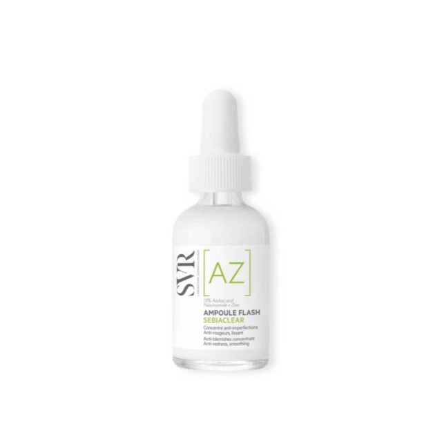 SVR Sebiaclear [AZ] Ampoule Flash Ορός Προσώπου κατά των Ατελειών για Δέρμα με Τάση Ακμής 30ml