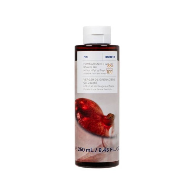 Korres Pomegranate Grove Αφρόλουτρο Ρόδι, 250ml