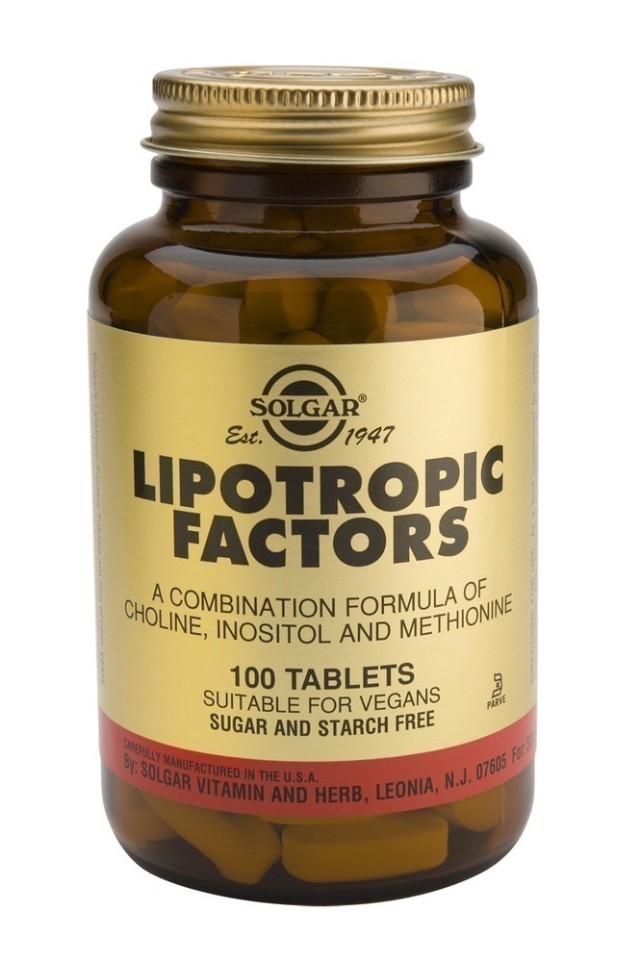 SOLGAR LIPOTROPIC FACTORS tabs 100s
