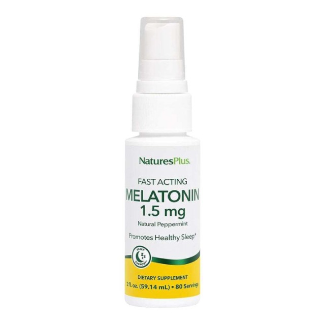 Natures Plus Melatonin Spray Fast Acting 1mg 58,46ml