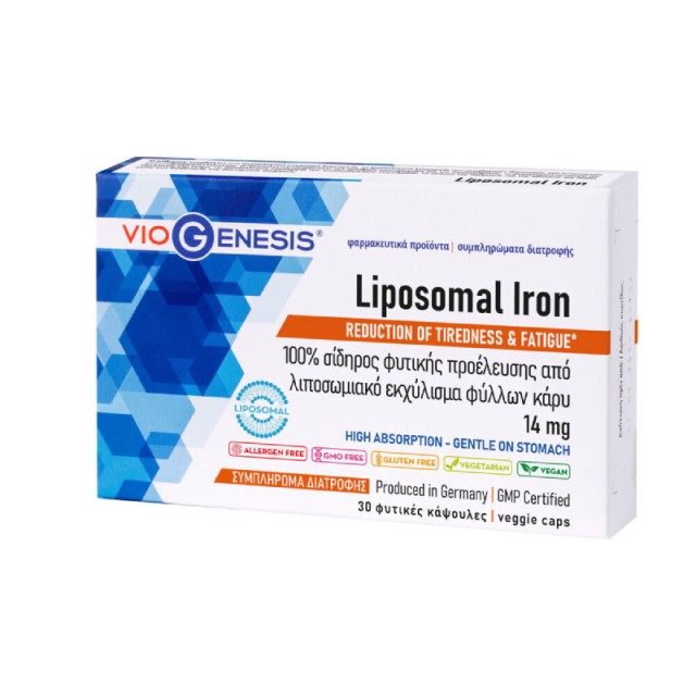 VioGenesis Liposomal Iron 14mg 30 caps