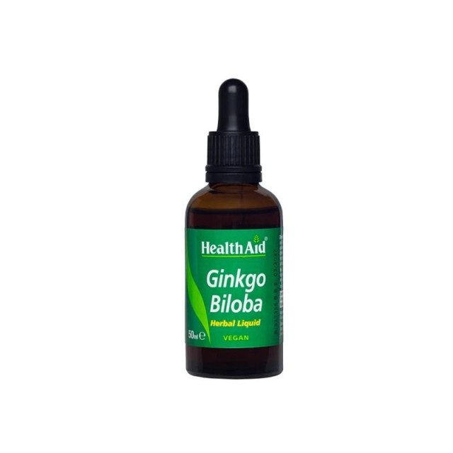 Health Aid Ginkgo Biloba Herbal Liquid Vegan Συμπλήρωμα Διατροφής για Ενίσχυση της Μνήμης 50ml