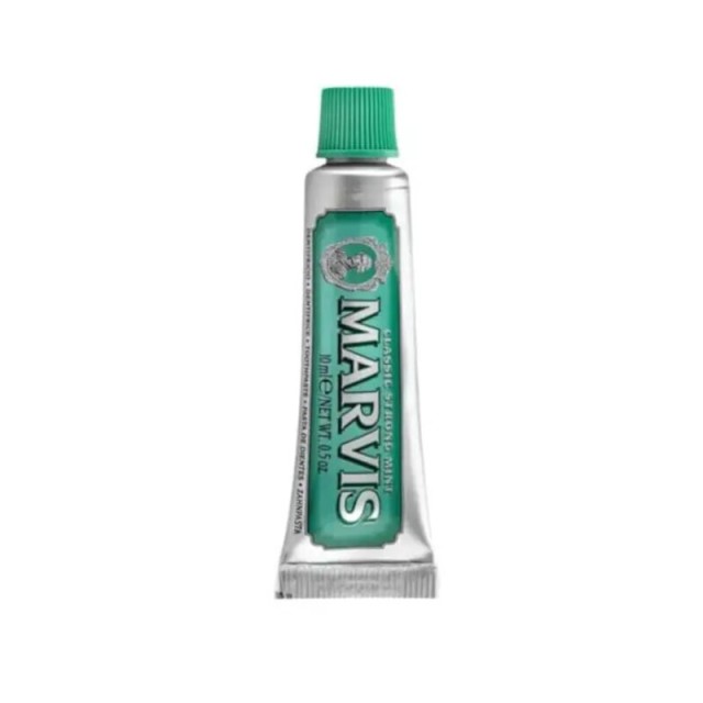 Marvis Classic Strong Mint Mini Toothpaste Οδοντόκρεμα με Γεύση Μέντας, 10ml