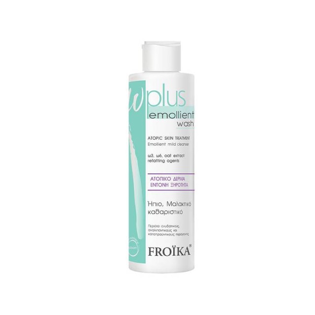 Froika Ω-Plus Emollient Wash Ήπιο Μαλακτικό Καθαριστικό για Πρόσωπο & Σώμα, 200ml