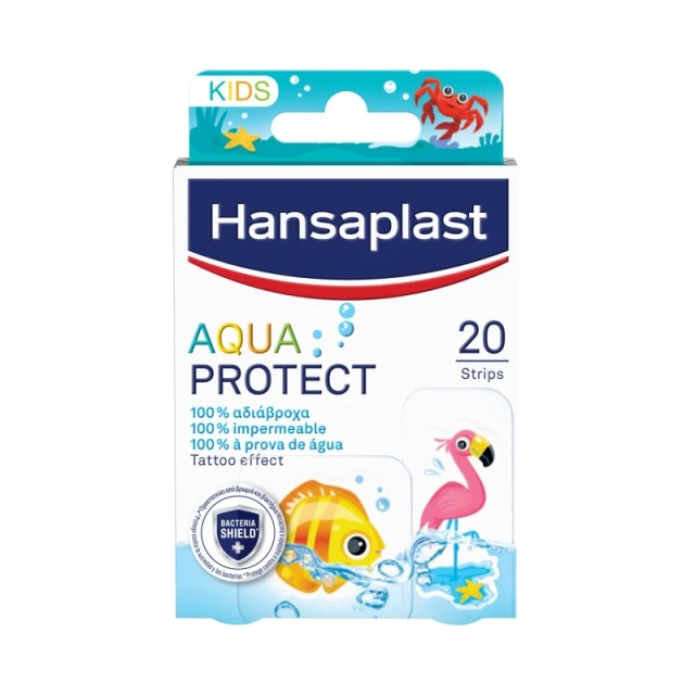 Hansaplast Aqua Protect Kids Αδιάβροχα Παιδικά Επιθέματα σε δύο Μεγέθη 20 τεμ.