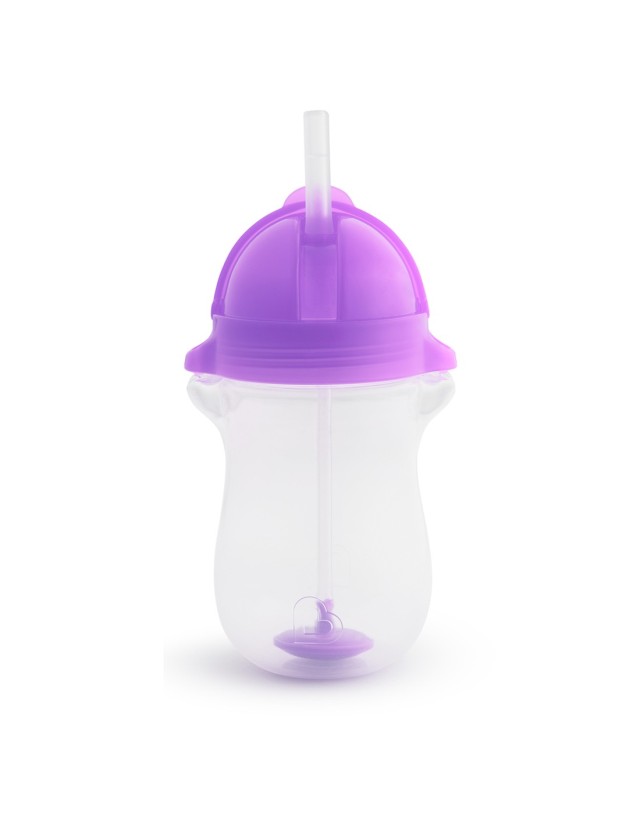 Munchkin Ποτήρι με καλαμάκι 296ml Tip & Sip Cup Tall Purple