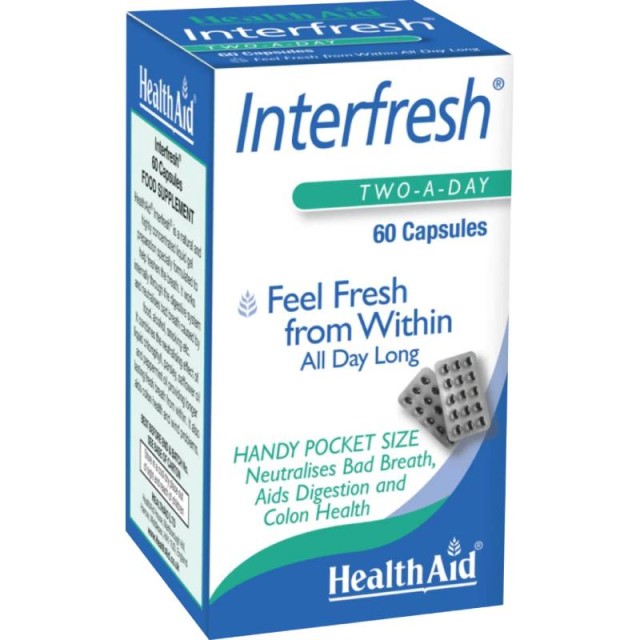Health Aid Interfresh Συμπλήρωμα για Καθαρή Αναπνοή 60 Κάψουλες