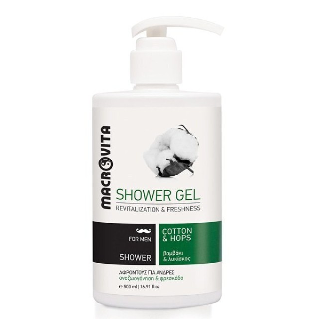 Macrovita Revitalization And Freshness Αφρόλουτρο σε Gel για Άνδρες, 500ml