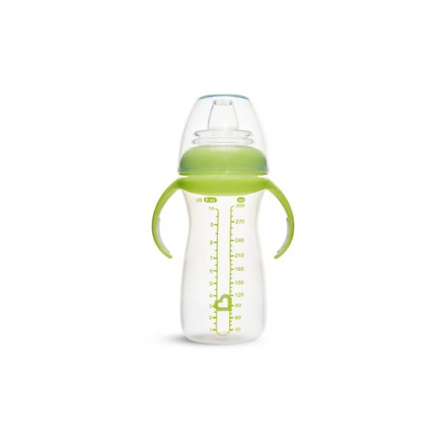 Munchkin Εκπαιδευτικό Ποτηράκι Gentle Transition Cup Tall 9m+ Clear Green 296ml
